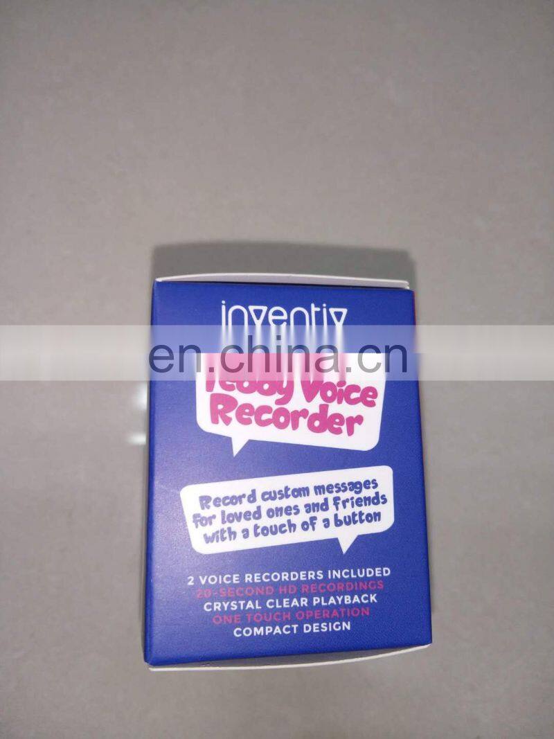 Customizable color and packaging of mini voice recorder module