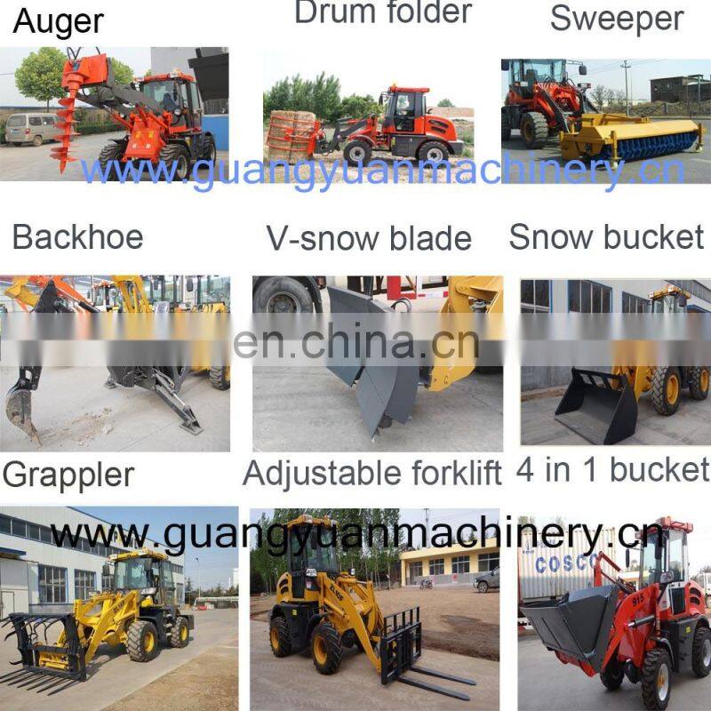 2.5ton shovel loader with snow blower for Canada market