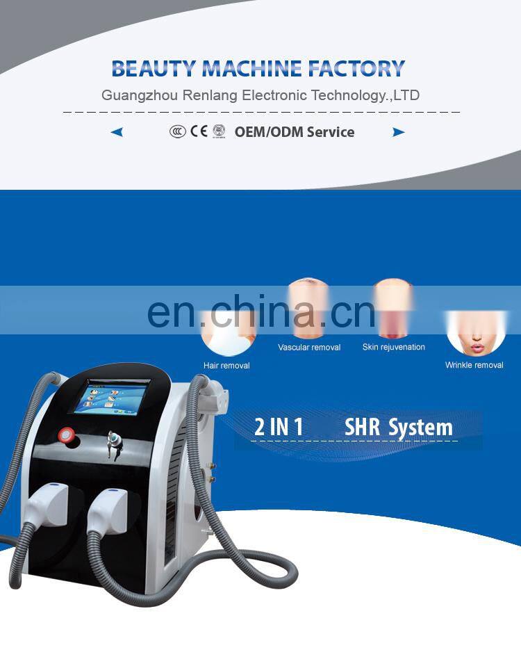 Ready to ship double handles shr elight portable machine for sale