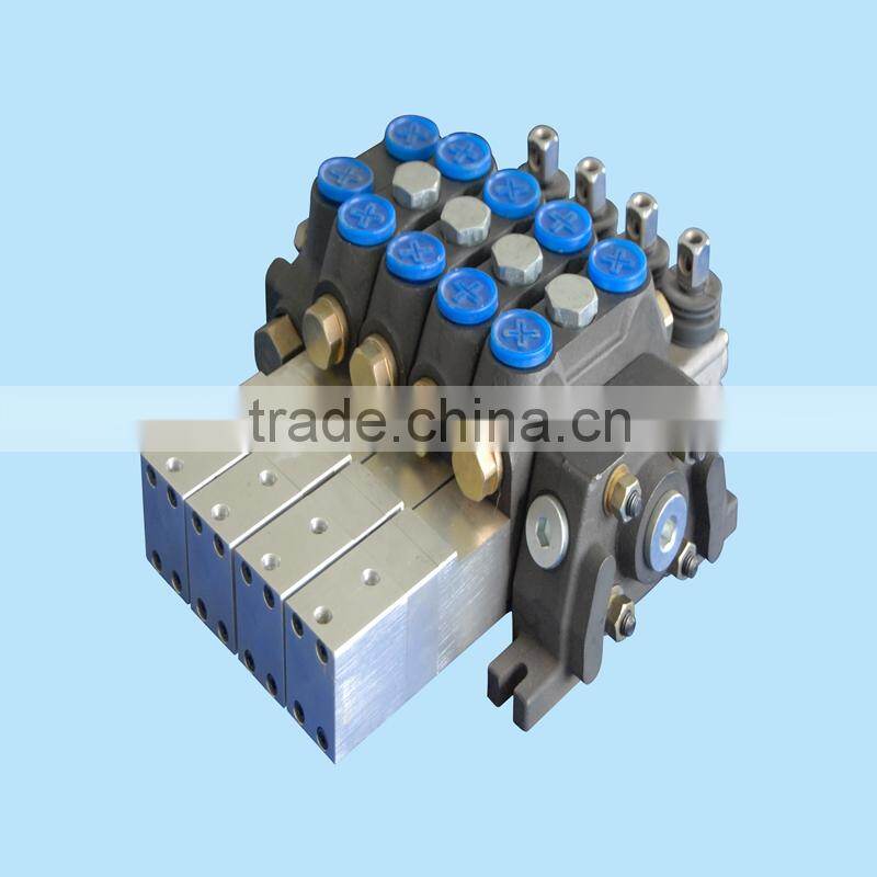 100LPM 4 way pneumatic valve producer / hydraulic spool valve