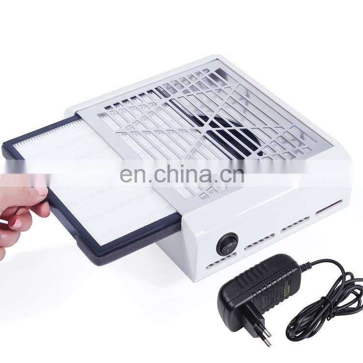 40W New Strong Power Nail Dust Collector Nails Fan Art Salon Suction Dust Collector Machine Vacuum Cleaner Fan with EU Plug