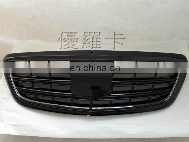 S65 front grill fit for MB S CLASS w222 S320 S400 S500 S600 S63 2013 year UP to S65 style racing grille
