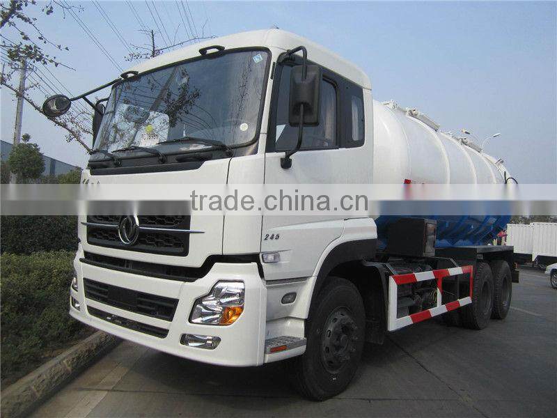 16m3 Dongfeng Tianlong vacuum sewer cleaning vehicle