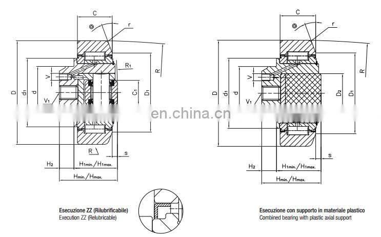 MR 0968 Composite forklift roller bearings MR0968
