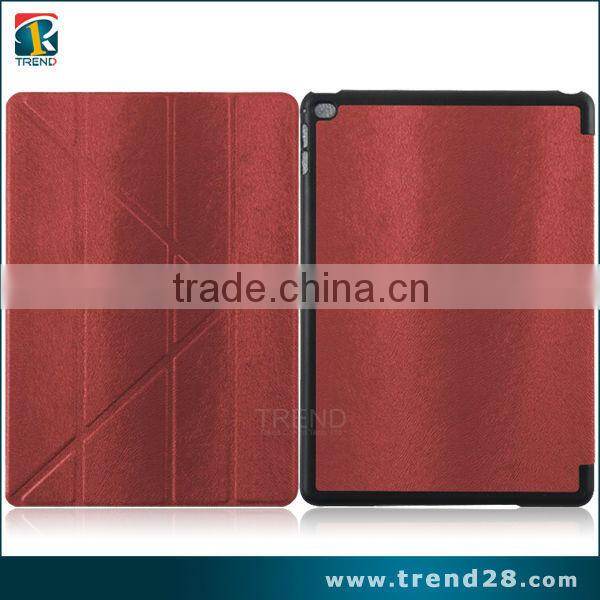 wholesales portable folding leather case for ipad Air2 tablet