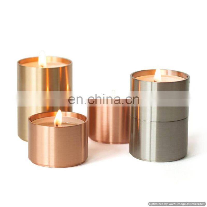 aluminium cast wax candle jar