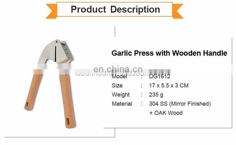 Wholesale Wooden Handle Garlic Presser
