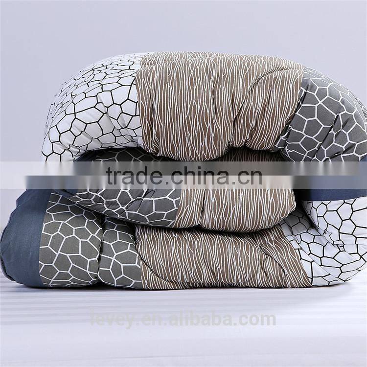 Hotel cheapest polycotton microfiber quilt set white , pink , colorful home , hotel quilt cover set comforter set