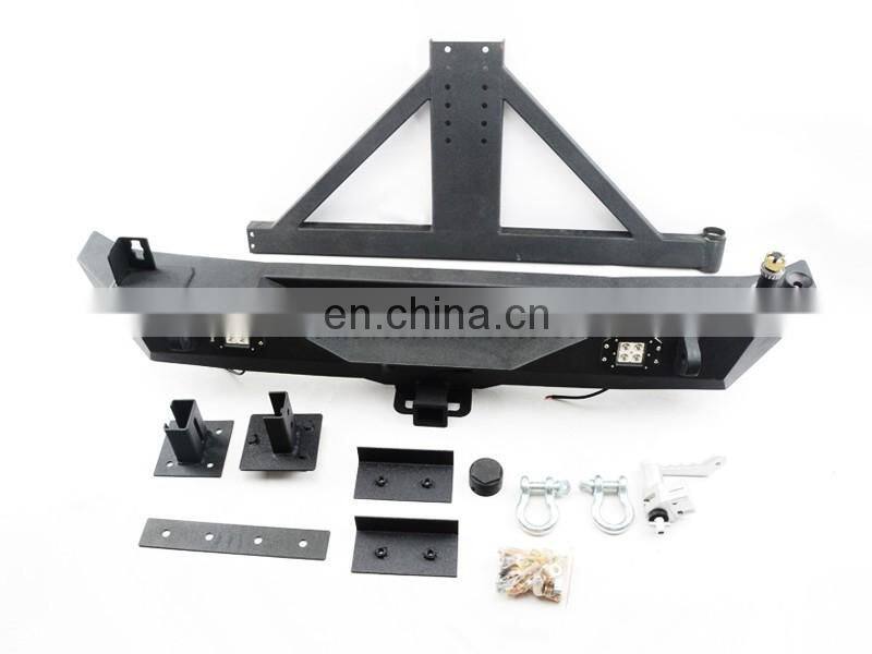 Rear bumper with Tire rack For Jeep Wrangler 2007+ offroad 4x4 accessories