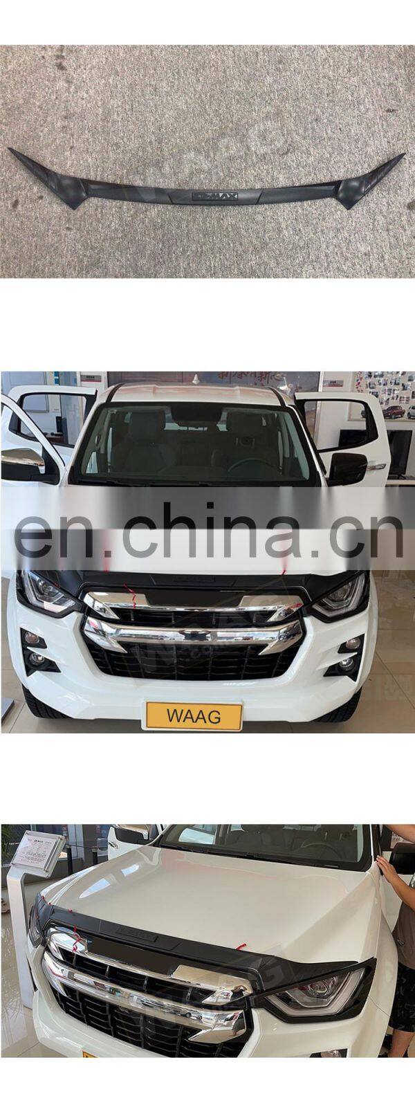 New Design Bonnet Guard ABS Bonnet Protector Engine Cover for ISUZU D-MAX 2021 Exterior 4x4 Accessories Protector de capo
