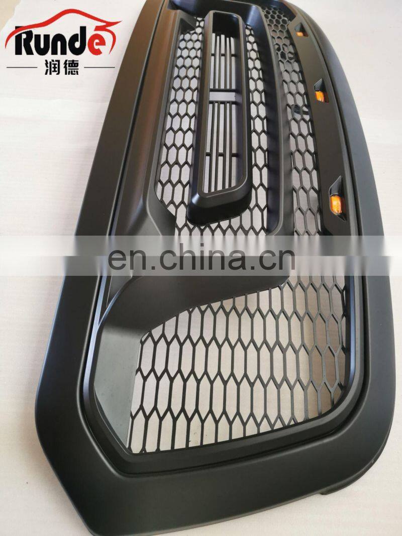 Runde Car Modification Accessories ABS Material Front Grille With Lamp For 2013-2018Dodge Ram 1500 Pickup front grille
