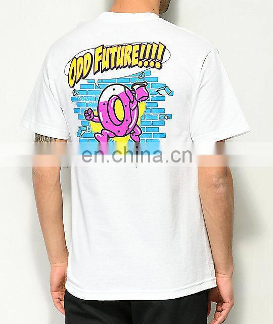 custom design print white cotton T shirts men white tee-shirt