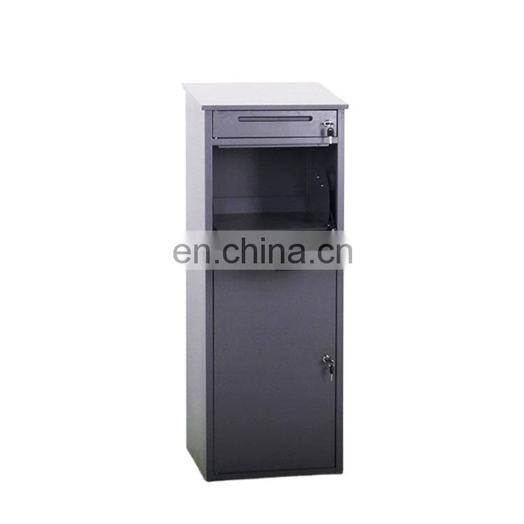 Hot Selling Letter Box Weatherproof Standing Parcel Apartment Steel Mail Box