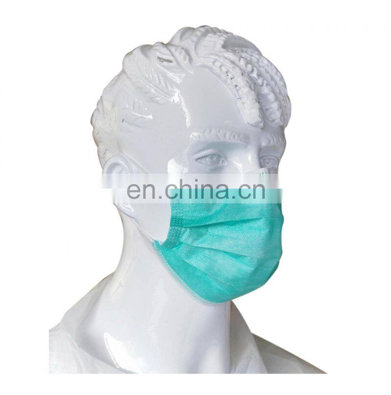 3Ply Disposable Face Mask Non Woven Anti Flu Virus Dust Medical Surgical Mask with Elastic Ear Loop