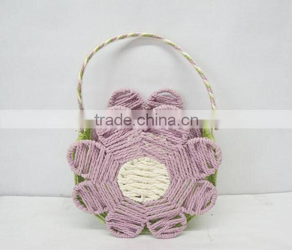 flower-shape handmade paper decoration colorful baskets