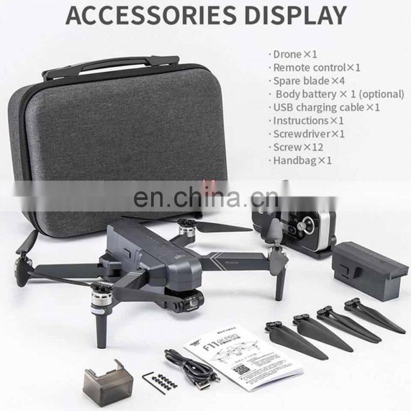 F11 4K Pro with gimbal camera Drone 4K Quadcopter Uhd Live Video Gps Drones, Fpv Dron Sjrc F11 Drone Camera in stock now