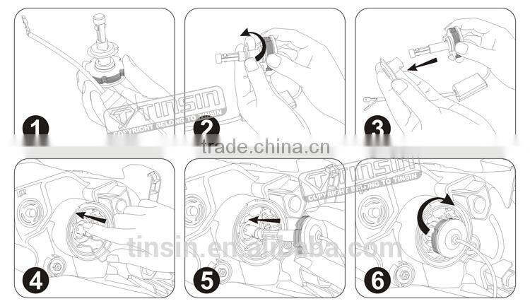 Waterproof top quality high power led headlight bulb h7 for full-size Boat and Tractor