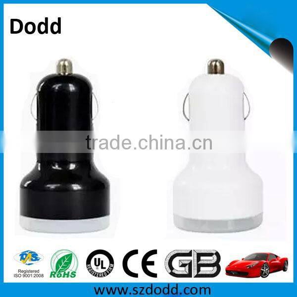 2 USB Car Charger LED Cigarette Lighter 5V 2A USB Car Charger For IPhone/Samsung