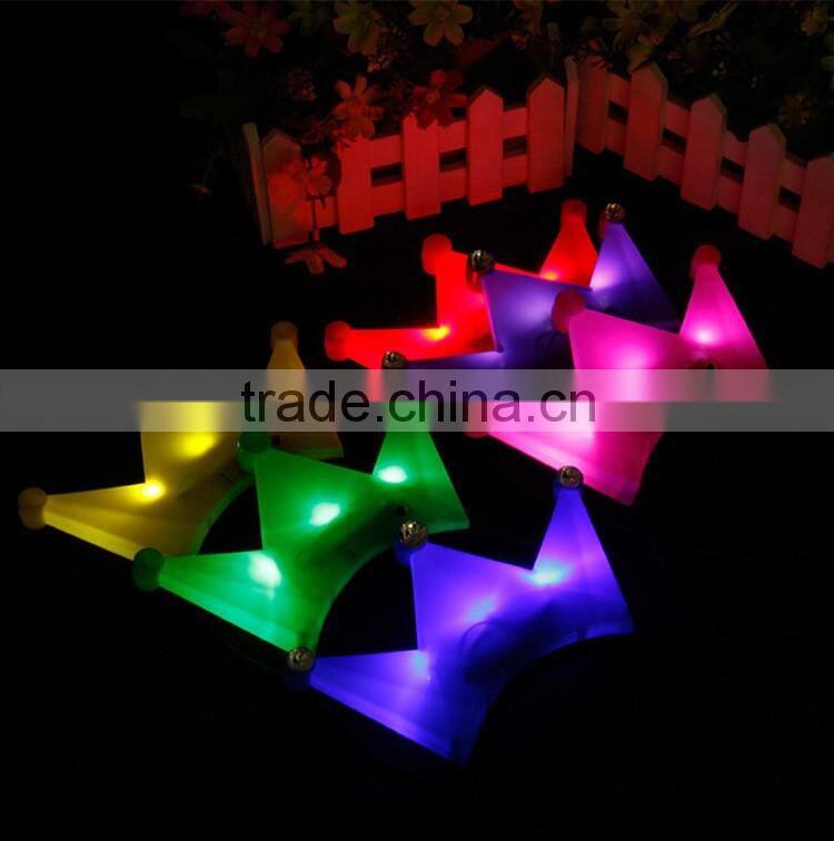 Beautiful Design Flashing Blinking LED Tiara Light-Up Crown Headband Polka Dot Blinking For Birthday Party Christmas