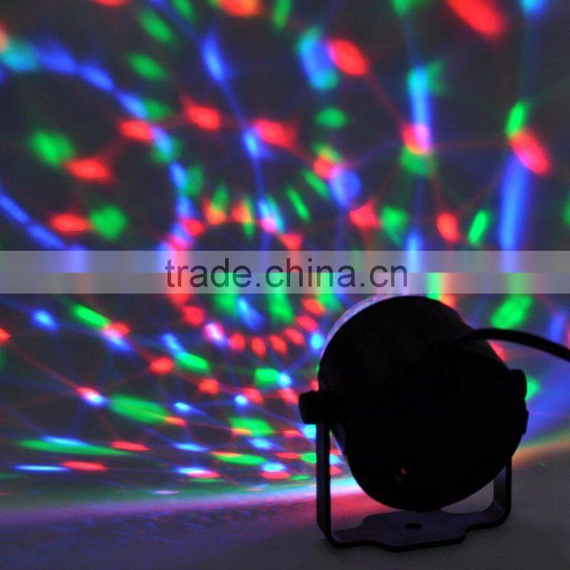 Mini and Delicate Design LED Stage Light Party LED Mini Crystal Ball Sound Control for Disco,all kinds of Parties