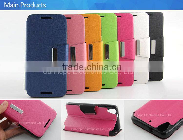 RF Factory Book Style Stand Wallet Flip Leather Case Cover for HTC Desire 826