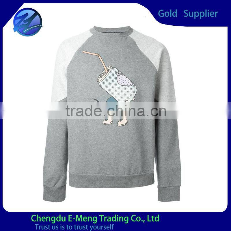 Long sleeves fastener collar plain white cotton t shirt