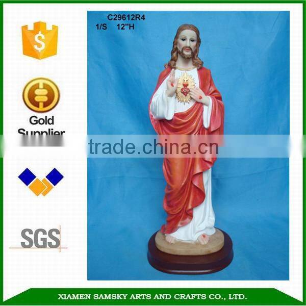 Resin religious statues sacred heart jesus statues