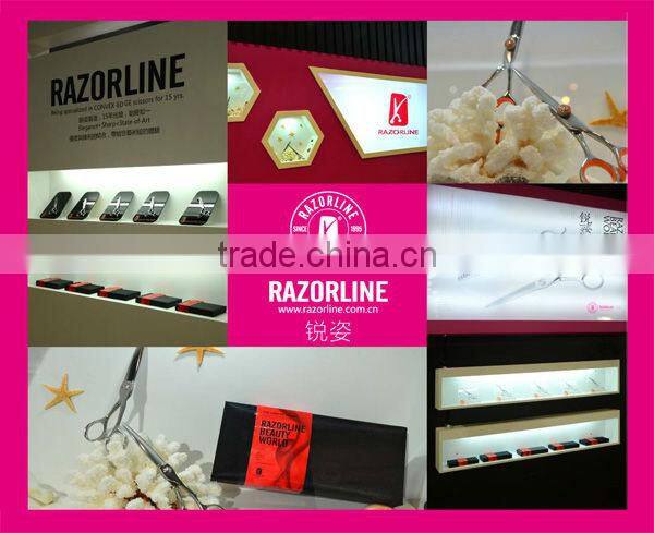 H3-Zebra Mirror polish zinc alloy straight hair razor for barber