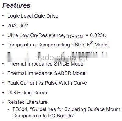 IC INTERSIL HUF76121D3S