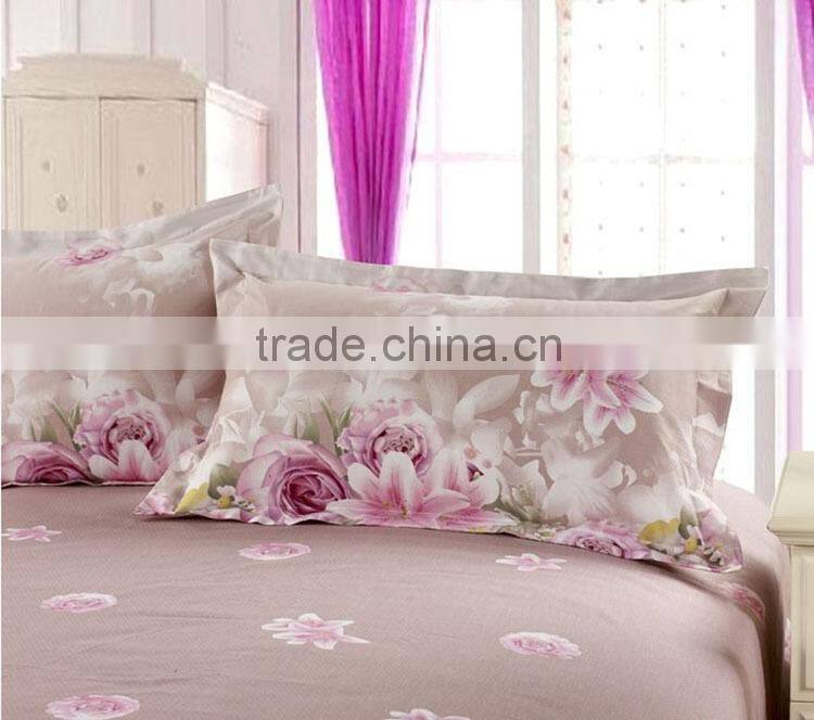 Custom printed cotton home colorful pillow cases bulk