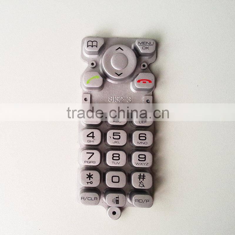 2015 Phone /cell phone silicone rubber keypad with conductive pill