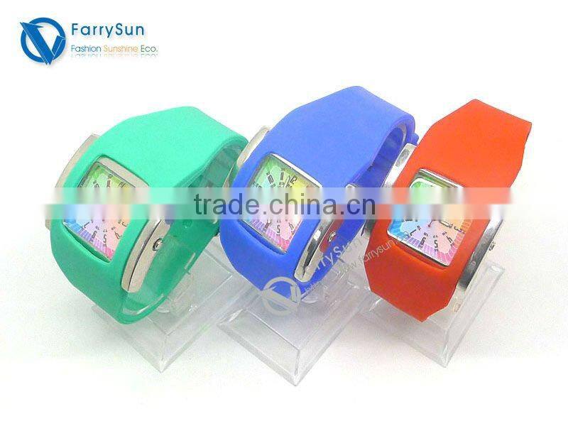 rainbow sport silicone wristband