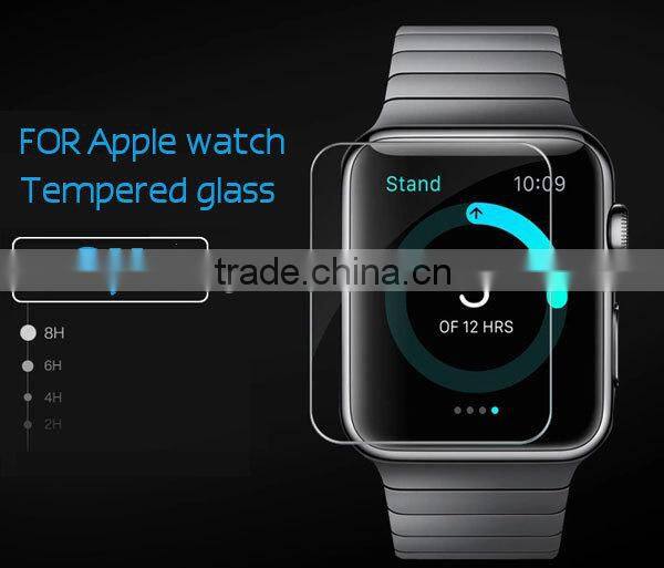 9h anti shock tempered glass screen protector for Apple watch 38mm,42mm
