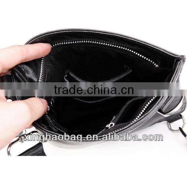Men's high quality men leather small sling bags hand bag