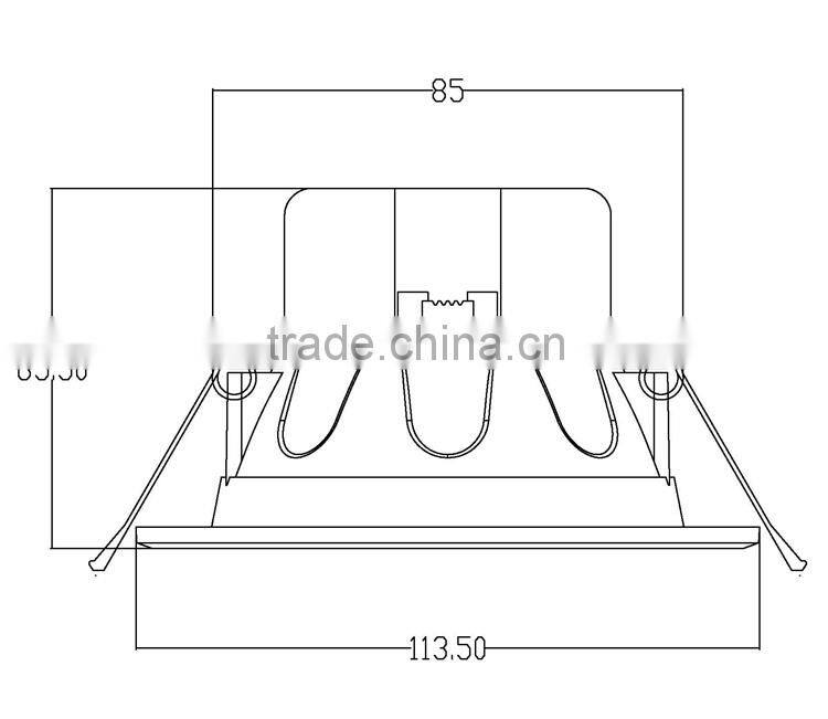 3inch 10W dimmable SMD LED Down Light Kit Cutout 90mm with CE SASO IC-F certificated