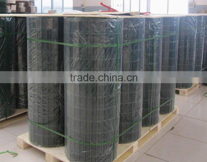 Hebei Shuolong supply 0.9mx30m 19 Gauge Green PVC coated welded wire mesh roll for UK Supermarket