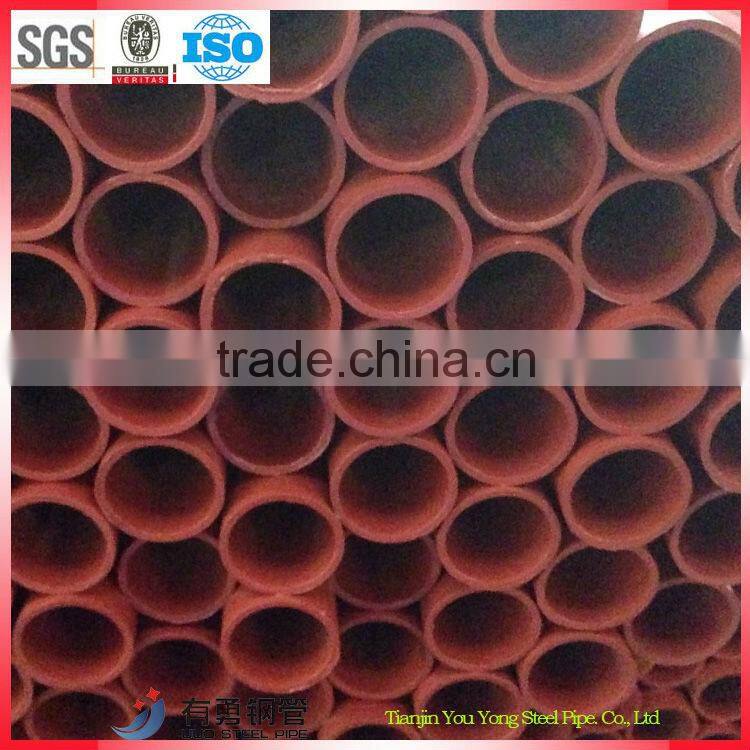 q235 yield tensile strength construction scaffold steel round pipe in stock