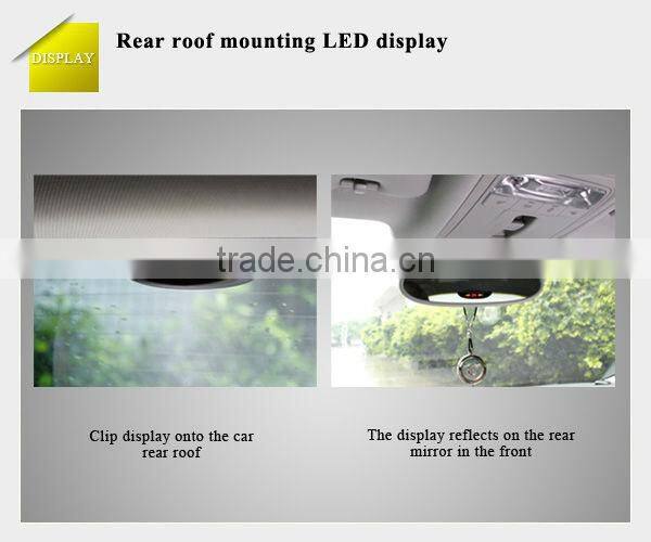 Parking sensor camera with car display