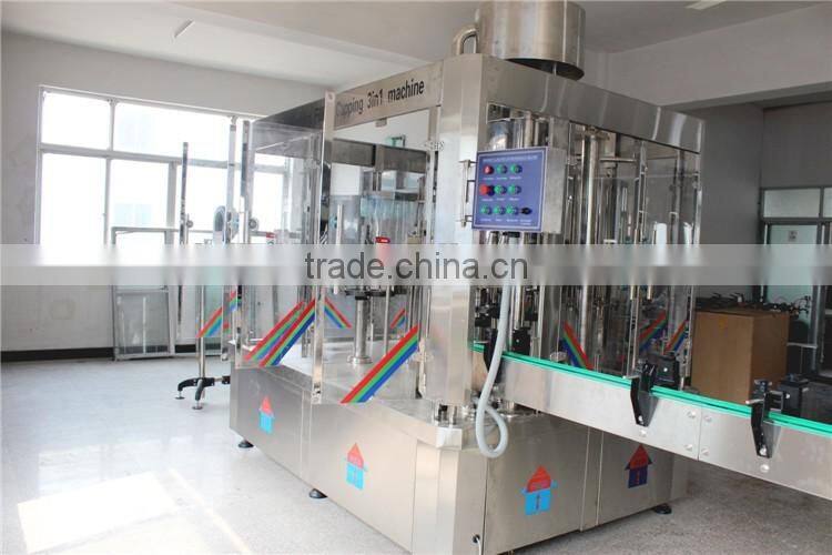 Bottled Pure water production line 3-in-1 machine water filling,washing,capping