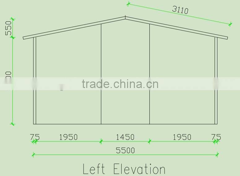 easy to assemble quakeproof prefab steel frame house for hot sale