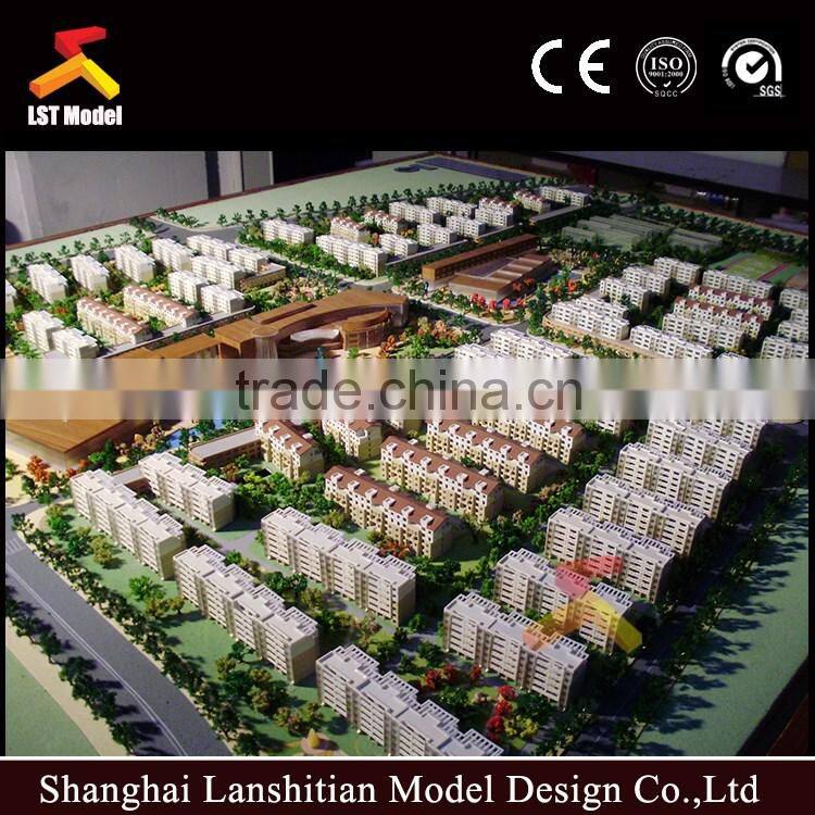 architectural miniature scale models for apartment residential buildings