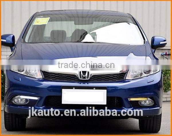 High Power With Yellow Trun Signal Super Quality Daytime Running Lights LED for Honda Civic 2011-2013