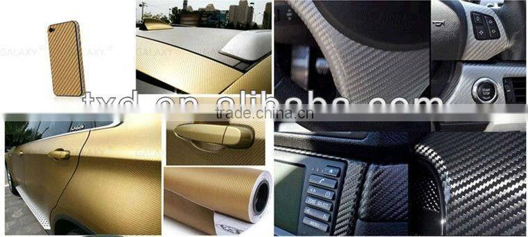 3D Carbon Fiber Vinyl Film with Air Bubbles Free Carbon Fiber Film for Car Stickers