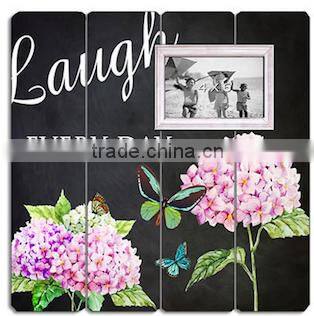 Antique distressed wood hanging photo frame for factory price