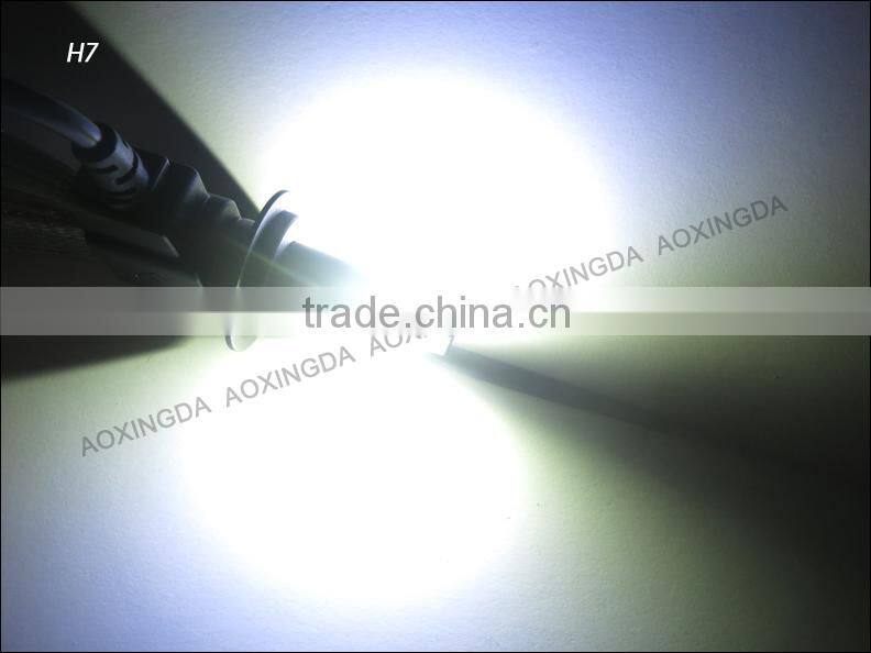 H7 5000LM non fan LED headlight with flexible heat sink