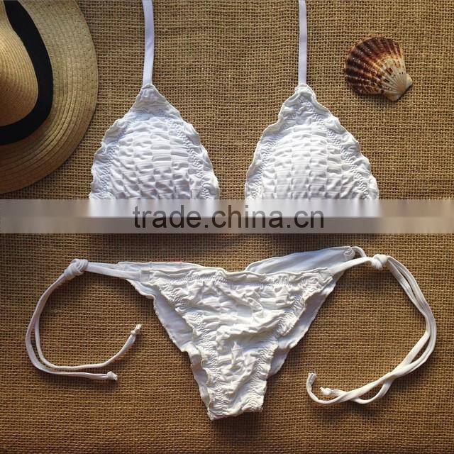 2015 Swimwear Bikini Bathing Suit Push Up Bikini Brazilian Vintage blue bikini