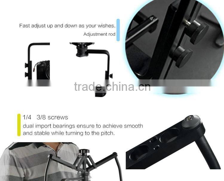 China powerful function professional 3 axis gimbal dslr stabilizer for cameras videos