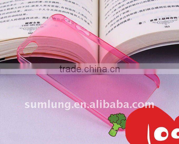 Transparent Cover for iPhone 4 Clear sublimation cover case