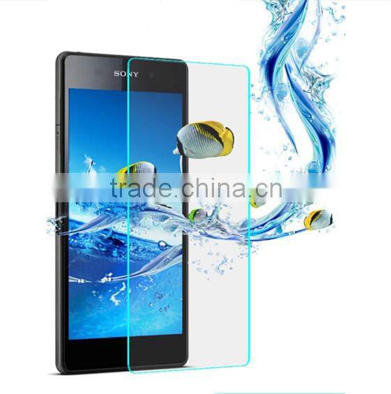 Factory price Top selling clear 0.2mm tempered glass screen protector for sony xperia z3