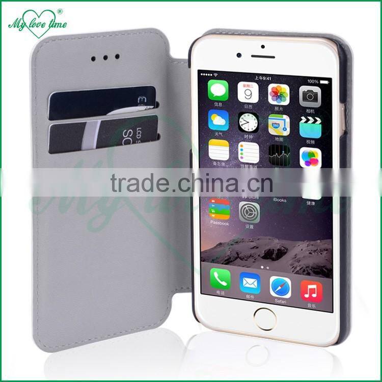 OEM/ODM Manufacture Leather Case for iphone 6 with Stand Function
